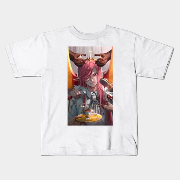 Technoblade The Prince Kids T-Shirt by SaucyBandit